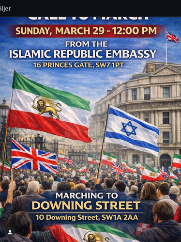 PROTEST FOR A FREE IRAN - LONDON Rise Iran