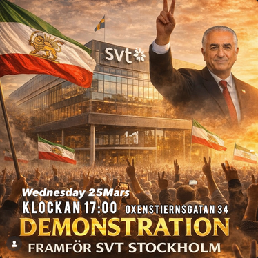 Protest Stockholm - SVT Rise Iran