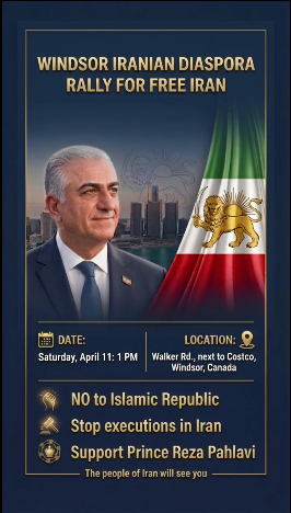 Rise for IRAN Gathering - Windsor IranRadar24