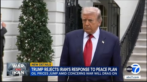 Trump says Iran response to US proposal to end war 'totally unacceptable' ABC7