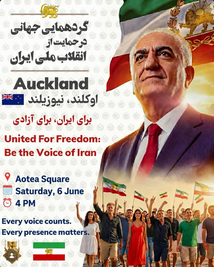 United for Freedom in IRAN - Auckland IranRadar24
