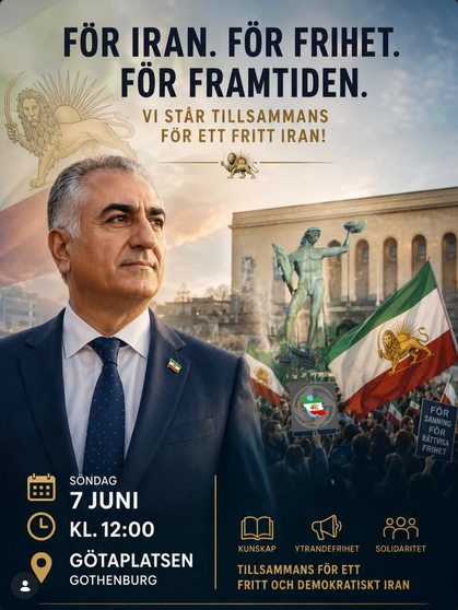 Freedom for IRAN - Gothenburg IranRadar24
