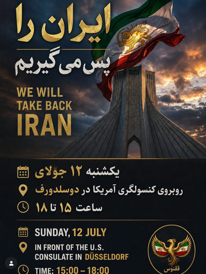 Protest Rally for IRAN - Düsseldorf 1 IranRadar24 Protest Rally for IRAN - Düsseldorf IranRadar24